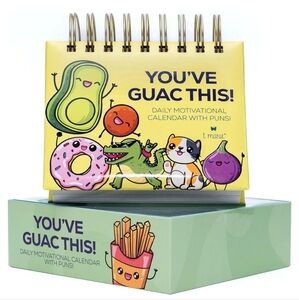 NWT! T MARIE Punny Daily Motivational Perpetural Desk Calendar